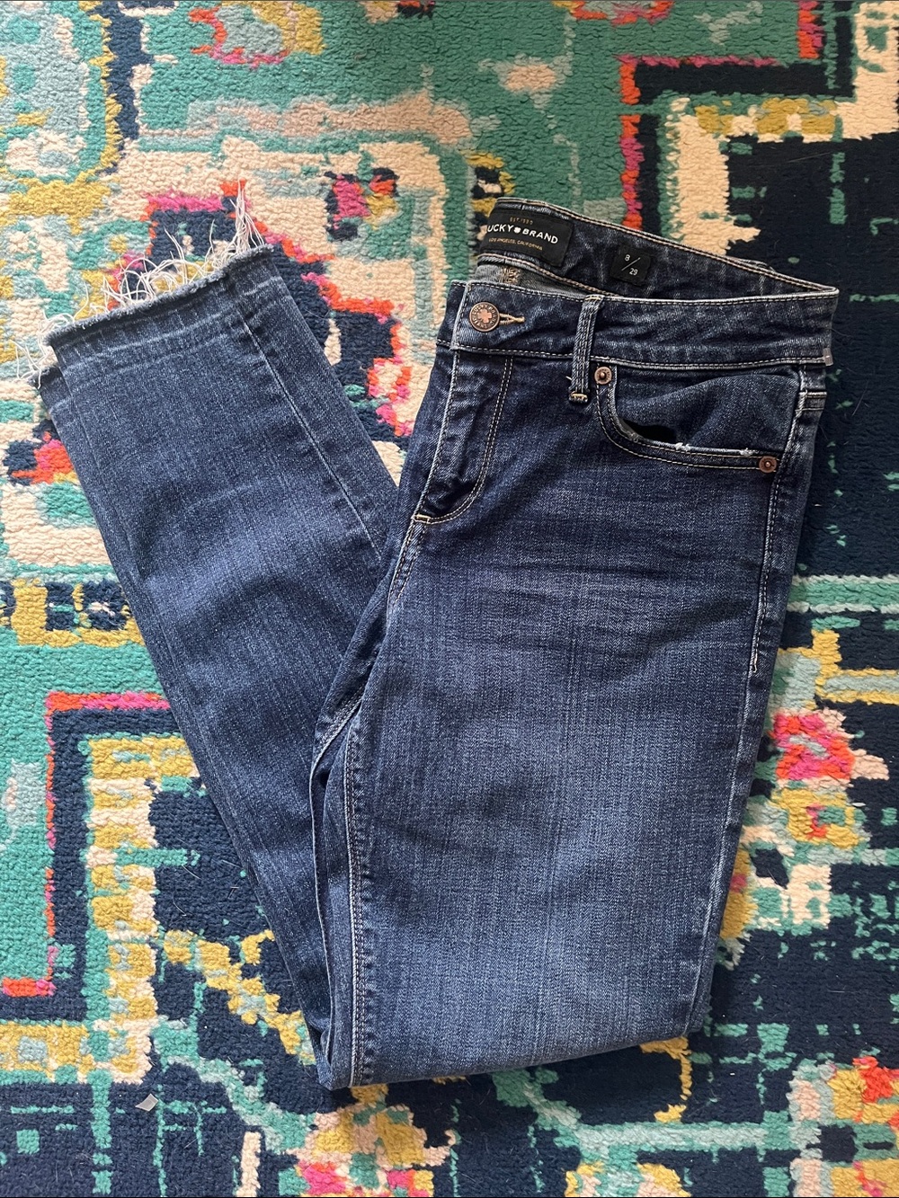 Lucky Brand Dark Wash Straight Jeans
